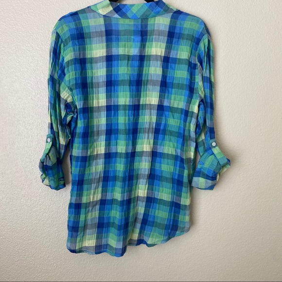 Sanctuary plaid blouse shirt Small - Picture 2 of 4